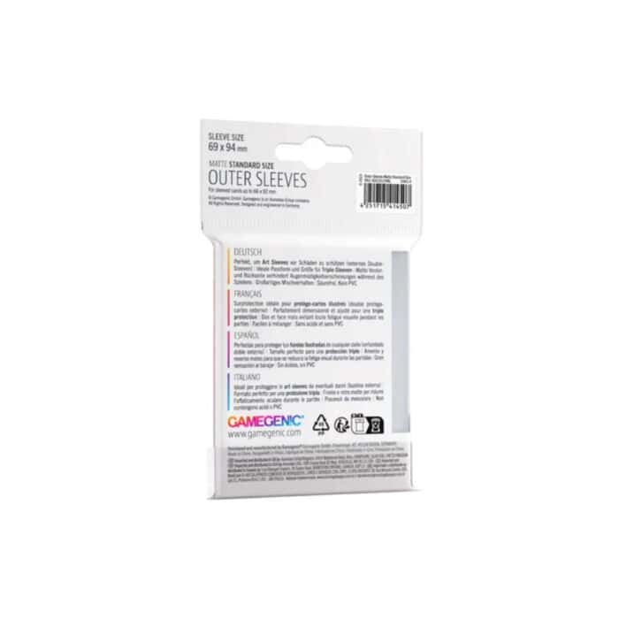 GameGenic - Matte Outer Sleeves: 69mm x 94mm (50) - Image 2