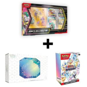 Prismatic Evolutions Booster Bundle + Tera UPC + Ionos Premium Collection -BUNDLE