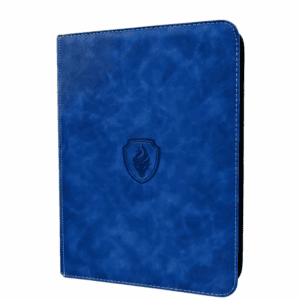 Trading Card Zipper Binder for Pokemon cards |  9 Pocket | 360 Cards |  (Blue)