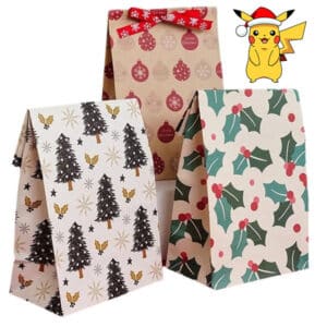 Christmas Festive Gift Bag Bulk Pack - 15 Bags