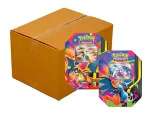 Pokemon 2026 Mega Charizard sealed Tin Case ( 3 of each X & Y )