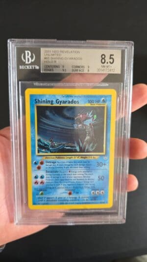 Shining Gyarados #65 Neo Revelation Beckett 8.5 - Image 2