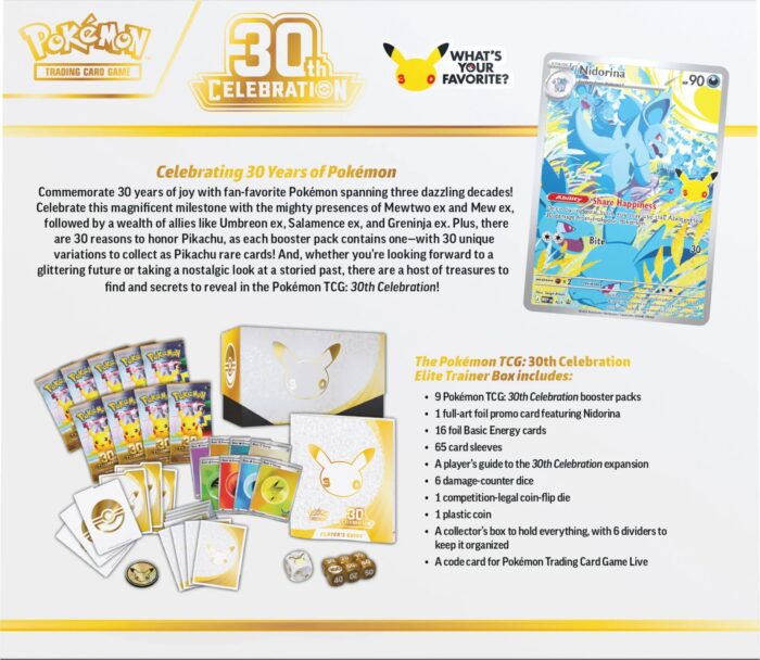 Pokemon 30th anniversary Elite Trainer Box - Image 3