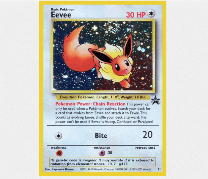 Eevee #11 Pokemon Promo NM - Image 2