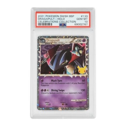 2021 Pokémon SWSH BSP CELEBRATIONS COLLECTION - Dragapult - Holo #132 - PSA 10 GEM MT