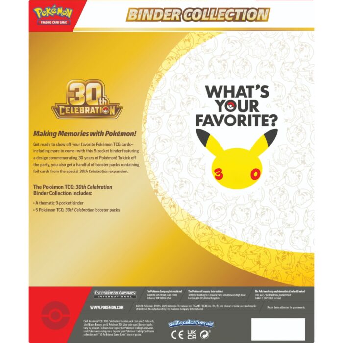 Pokémon TCG 30th Celebration - Binder Collection - Image 5