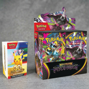 Pokémon TCG 30th Celebration booster bundle + Pokemon Mega Evolution – Pitch Black Booster Box